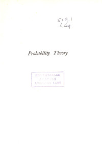 Image of Probability Theory - Third Edition