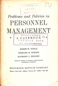Image of Problems And Policies in Personnel Management