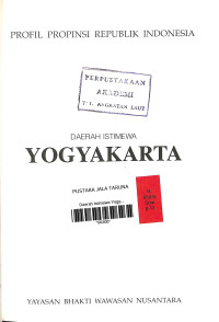 Image of Profil Propinsi Republik Indonesia Daerah Istimewa Yogyakarta