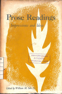 Image of Prose Readings Impressions and Ideas