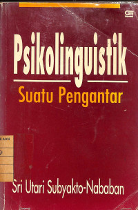 Image of Psikolinguistik : Suatu Pengantar