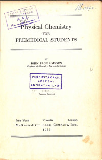 Image of Physical Chemistry for Premedical Students