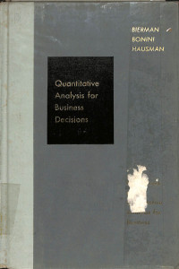 Image of Quantitative Analysis for Business Decisions - Fourth Edition
