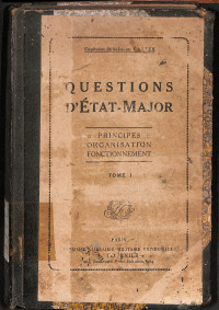Image of Questions D'etat-Major : Principes Organisation Fonctionnement