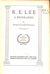 Image of R. E. LEE A Biography Volume IV
