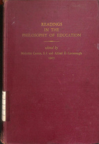 Image of Readings In The Philosophy of Education - Third Edition