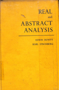 Image of Real and Abstract Analysis
