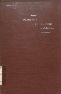 Image of Recent Development in Information and Decision Processes