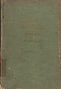 Image of ROTC Manual Infantry Volume III - August 1952 Edition