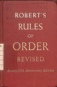Image of Rules of Order Revised
