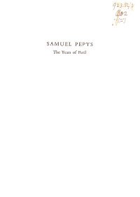 Image of Samuel Papys The Years Of Peril