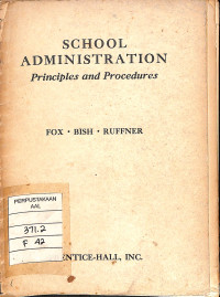 Image of School Administration : Principles and Procedures