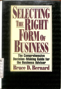 Image of Selecting the Right Form of Business