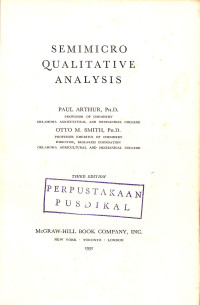 Image of Semimicro Qualitative Anaysis