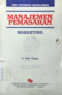 Image of Seri Pedoman Manajemen : Manajemen Pemasaran (Marketing)