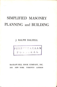 Image of Simplified Masonry Planning and Building