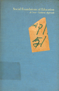 Image of Social Foundations of Education : A Cross-Cultural Approach