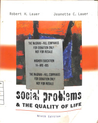 Image of Social Problems & the Quality of Life - Ninth Edition