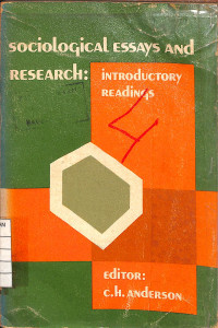 Image of Sociological Essays and Research : Introductory Readings