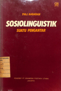 Image of Sosiolinguistik : Suatu Pengantar