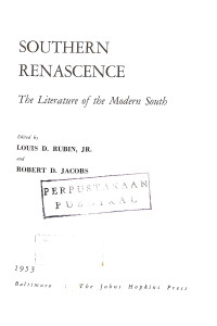 Image of Southern Renascence - The Literature of the Modern South