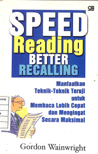 Image of Speed Reading Better Recalling