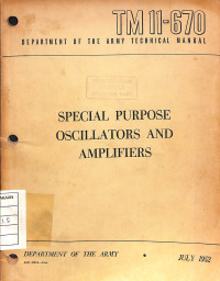 Image of Spesial Purpose Oscillators And Amplifiers