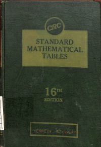 Image of Standard Mathematical Tables - Sixteenth Edition