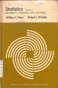 Image of Statistics , Volume II : Probability, Inference, and Decision