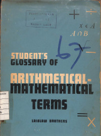 Image of Glossary of Arithmetical Mathematical Terms