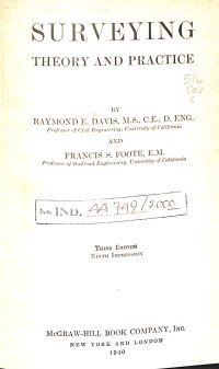 Image of Surveying Theory and Practice