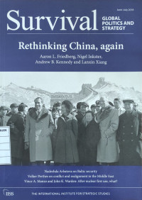 Image of Survival : Global Politics and Strategy - Volume 60 Number 3 , June - July 2018