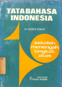 Image of Tata Bahasa Indonesia : Sekolah Menengah Tingkat Atas