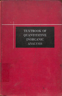 Image of Textbook of Quantitative Inorganic Analysis - Third Edition