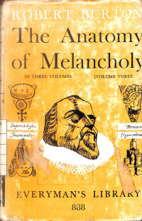 Image of The Anatomy of Melancholy in three volumes - volume three