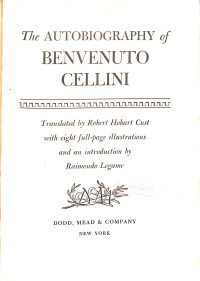 Image of The Autobiography of Benvenuto Cellini