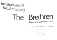 Image of The Brethren Inside the Supreme Court
