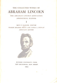 Image of The Collected Works of Abraham Lincoln I