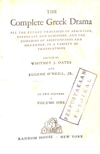 Image of The Complete Greek Drama Volume 1