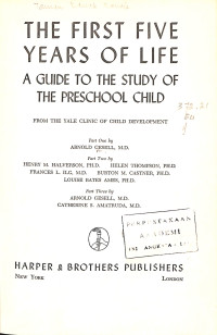 Image of The First Five Years of Life