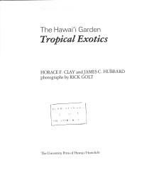 Image of The Hawai'i Garden : Tropical Exotics