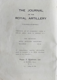 Image of The Journal of the Royal Artillery