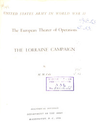 Image of The Lorraine Campaign