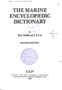 Image of The Marine Encyclopaedic Dictionary - Second Edition