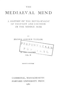 Image of The Mediaeval Mind - Volume II