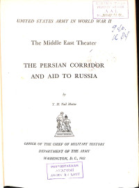 Image of The Middle East Theater The Persian Corridor and Aid to Russia