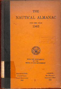 Image of The Nautical Almanac for The Year 1963