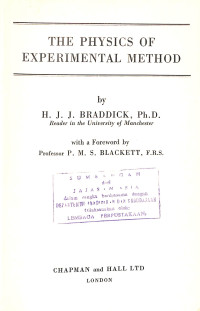 Image of The Physics of Experimental Method