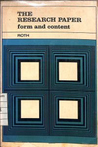 Image of The Research Paper form and content