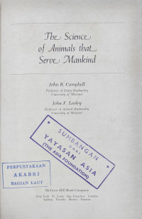 Image of The Science of Animals That Serve Mankind